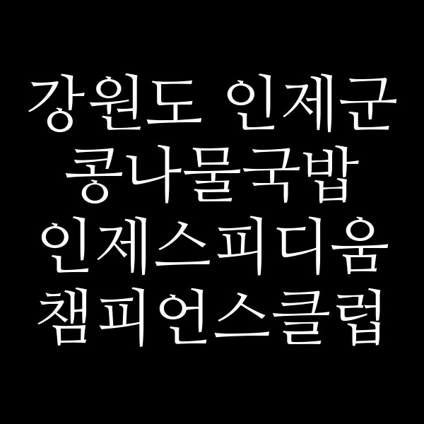 인제스피디움 챔피언스클럽 썸네일 이미지