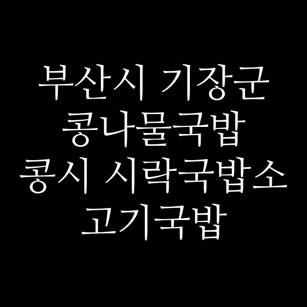 콩시 시락국밥소고기국밥 썸네일 이미지